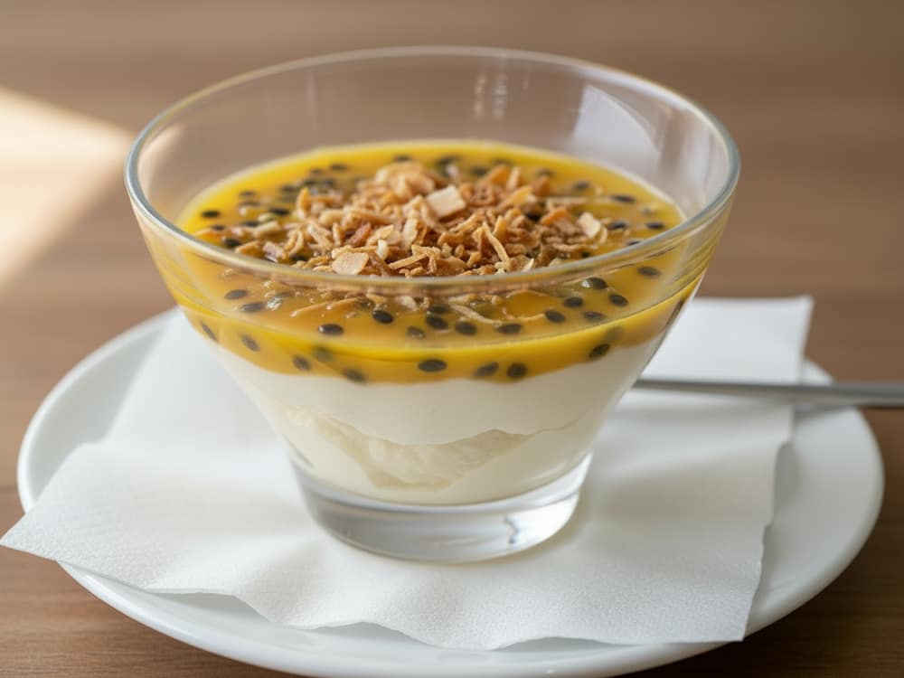 Passion fruit mousse